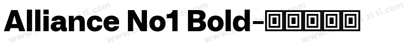 Alliance No1 Bold字体转换